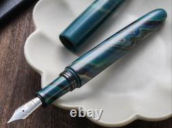 Stylo-plume Wancher Dream Fountain Pen TRUE EBONITE MARBLE GREEN, stylo de calligraphie