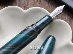 Stylo-plume Wancher Dream Fountain Pen TRUE EBONITE MARBLE GREEN, stylo de calligraphie