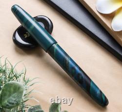 Stylo-plume Wancher Dream Fountain Pen TRUE EBONITE MARBLE GREEN, stylo de calligraphie