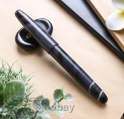 Stylo-plume Wancher Dream TRUE EBONITE MARBLE PURPLE GRAY, stylo de calligraphie