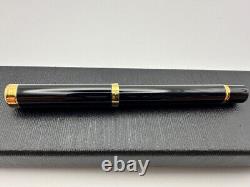 Stylo plume Waterman Lady Charlotte en laque noire avec plume en or 18 carats de taille M