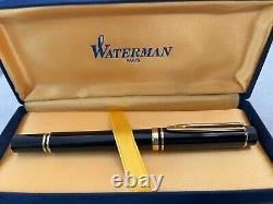 Stylo plume Waterman Man 100 noir avec finitions en or