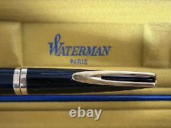 Stylo plume Waterman Pen en laque noire, avec marqueur en or 18 carats, de style vintage