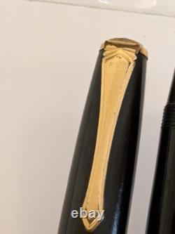 Stylo-plume à levier Ebonite GT vintage avec plume flexible 14k à restaurer