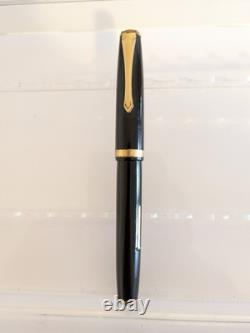 Stylo-plume à levier Ebonite GT vintage avec plume flexible 14k à restaurer