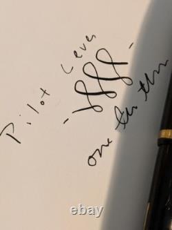 Stylo-plume à levier Ebonite GT vintage avec plume flexible 14k à restaurer