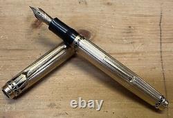 Stylo-plume à levier WAHL EVERSHARP CORONET en or rempli 14 carats avec accent noir