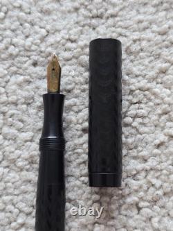 Stylo plume à pipette Vintage Eagle Caplox No. 24, BCHR, plume en or 14K flexible Eagle