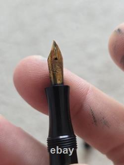 Stylo plume à pipette Vintage Eagle Caplox No. 24, BCHR, plume en or 14K flexible Eagle