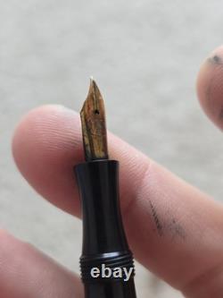 Stylo plume à pipette Vintage Eagle Caplox No. 24, BCHR, plume en or 14K flexible Eagle