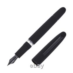 Stylo plume à piston Esterbrook Estie Raven avec garnitures noires, pointe moyenne, NEUF