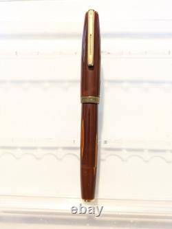Stylo-plume à valve pipette en laque Urushi D4 Vtg avec plume flexible en or 14k F