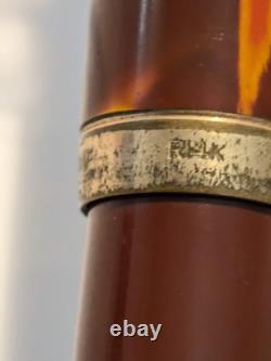 Stylo-plume à valve pipette en laque Urushi D4 Vtg avec plume flexible en or 14k F
