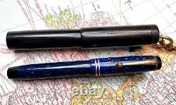 Stylo plume antique Parker Black Giant en caoutchouc dur, États-Unis (CM3403)