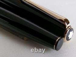 Stylo-plume classique Montblanc Noir GT avec plume EF en or 14K