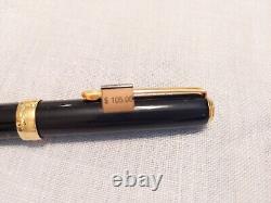 Stylo-plume classique Vintage Diplomat 1922 noir avec garnitures en or Allemagne inutilisé