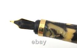 Stylo-plume de sécurité Vintage STIPULA IRIS CELLULOID LE929 avec plume en or 18K M NEUF - Ancien stock