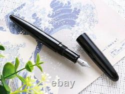 Stylo-plume en ébonite Wancher Dream Pen Timeless Silk Noire avec plume F neuve