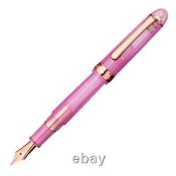 Stylo-plume en platine #3776 CENTURY Nice Lila PNB-20000R Pointe Fine Moyenne