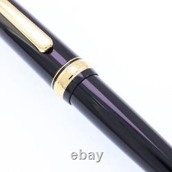 Stylo-plume en platine 3776 Century PNB-10000 noir sur noir pointe UEF 14K