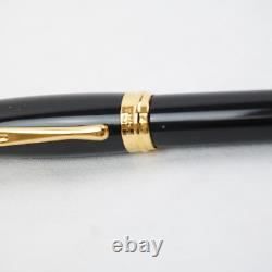 Stylo-plume en résine Aurora Ipsilon avec cartouche séparée noir avec encre bleue