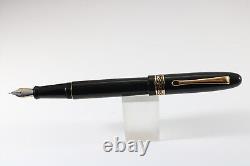 Stylo-plume large Vintage Italix Parsons Essential laqué noir avec dorures, GT