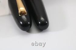 Stylo-plume large Vintage Italix Parsons Essential laqué noir avec dorures, GT