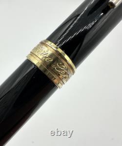 Stylo-plume noir Jean Pierre Lépine Paris France