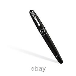 Stylo plume noir en résine italienne et argent édition spéciale Maita Doctor Fontaine