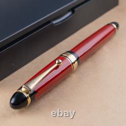 Stylo plume personnalisé Pilot Custom 743 laqué noir rouge 14K large fin