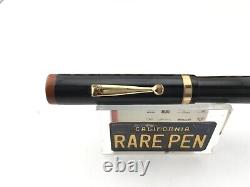 Stylo-plume vintage JOHN HOLLAND en celluloïd noir avec plume médium flexible en or 14K #16