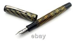 Stylo-plume vintage Osmia Supra 74 en crème et noir avec plume moyenne pour pièces