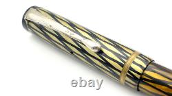 Stylo-plume vintage Osmia Supra 74 en crème et noir avec plume moyenne pour pièces