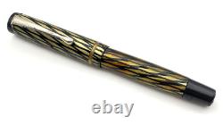 Stylo-plume vintage Osmia Supra 74 en crème et noir avec plume moyenne pour pièces