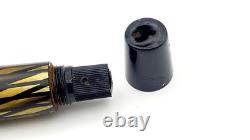 Stylo-plume vintage Osmia Supra 74 en crème et noir avec plume moyenne pour pièces