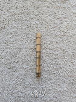 Stylo plume vintage Wahl Eversharp or ciselé avec bagues noires, non restauré, plume en or 14k