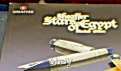 Stylos Sheaffer Stars d'Egypte édition limitée en argent sterling, stylo-plume #18/360, plume en or 18 carats