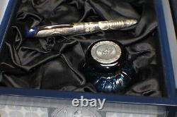 Stylos Sheaffer Stars d'Egypte édition limitée en argent sterling, stylo-plume #18/360, plume en or 18 carats