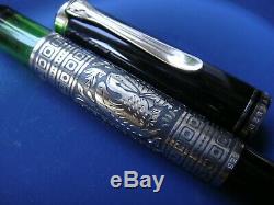 Ultra Rarepelikan Toledo M710 Fountain Pen Noir Et Argent