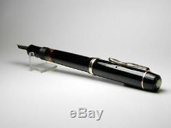 Vintage Montblanc 234 1 / 2g Fountain Pen-black-14k Flex 1950 Nib-allemagne