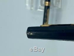 Vintage Wahl Doric Fountain Pen + Gold Pencil Black Seal Gt 14k Nib Restauré