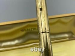 Vintage Waterman 100 Ans Stylo De Fontaine 14k Solide Overlay Mint 5.42 Long