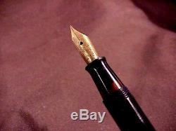 Wahl Eversharp Gold Seal Ring Top, Gft, Lf, Noir Jet, Collecteur Nib, C1930