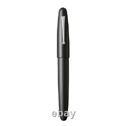 Wancher DREAM PEN Stylo-plume en Ebonite véritable avec clip noir mat Japon