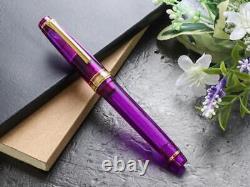 Wancher×Sailor Professional Gear Slim 14K Lavender Stylo-plume F Nib Japon Nouveau