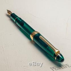 Wancher X Sailor Fountain Pen Green Turquoise Limited Edition