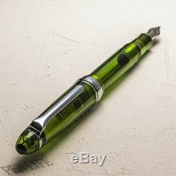 Wancher X Sailor Mère Vert F Fountain Pen 14k Limited Edition Made In Japan