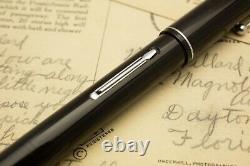 Waterman 32 Jet Black Celluloid Semi Flexi Extra Fine To Double Broad