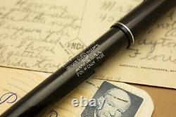 Waterman 32 Jet Black Celluloid Semi Flexi Extra Fine To Double Broad