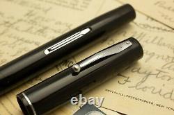 Waterman 32 Jet Black Celluloid Semi Flexi Extra Fine To Double Broad